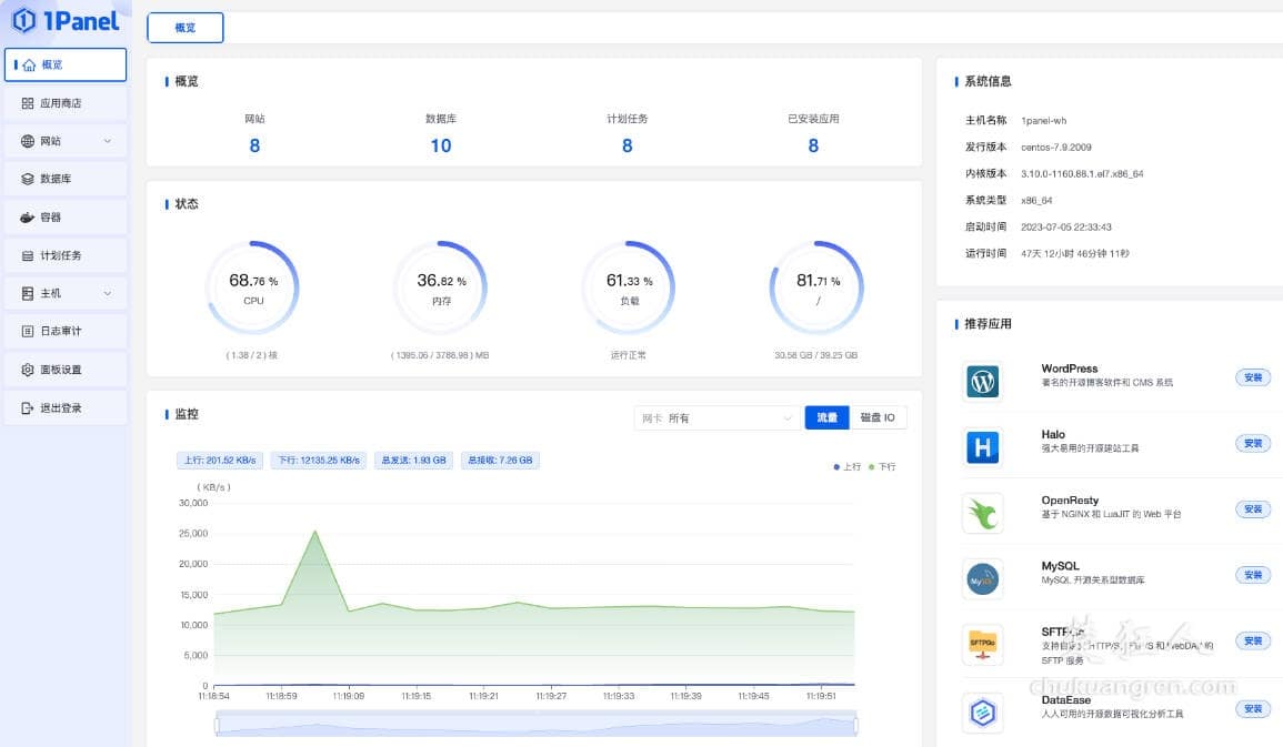 阿里云服务器安装开源服务器管理工具1panel面板教程 阿里云服务器安装开源服务器管理工具1panel面板教程