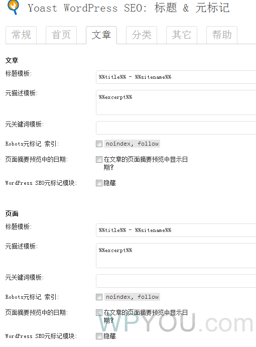 WordPress SEO by Yoast设置教程(图文) WordPress SEO by Yoast设置教程(图文)