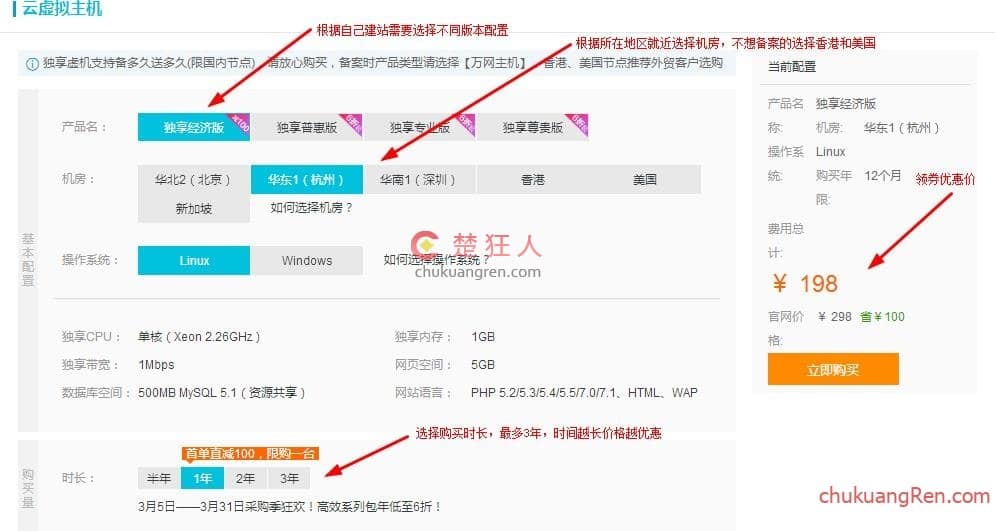 198购买阿里云虚拟主机,图文教你如何买到最合适的阿里云主机! 198购买阿里云虚拟主机,图文教你如何买到最合适的阿里云主机!